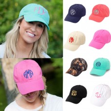 PERSONALIZED MONOGRAMMED WOMEN&apos;S BASEBALL CAP HAT: GR8 FOR BEACH & BRIDESMAIDS  eb-48297354